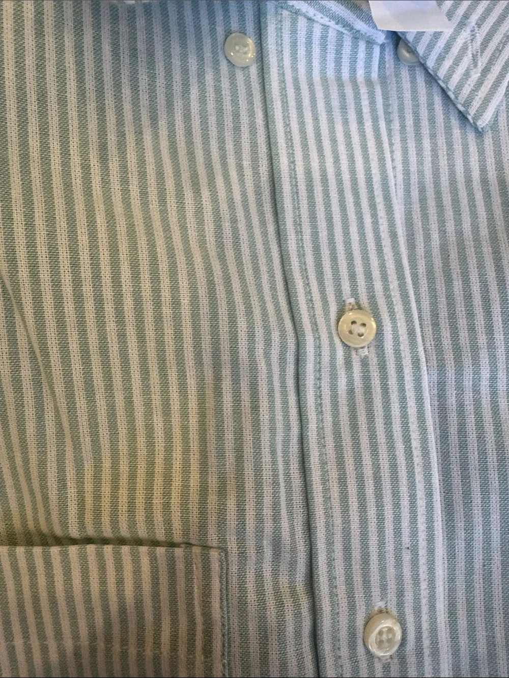 ALO Yoga Mint and White Striped Top with Embroidered Logo.( sets)